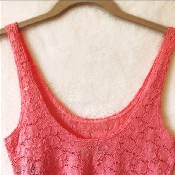 Hollister Pink Laced Tank Top - Picture 4 of 7